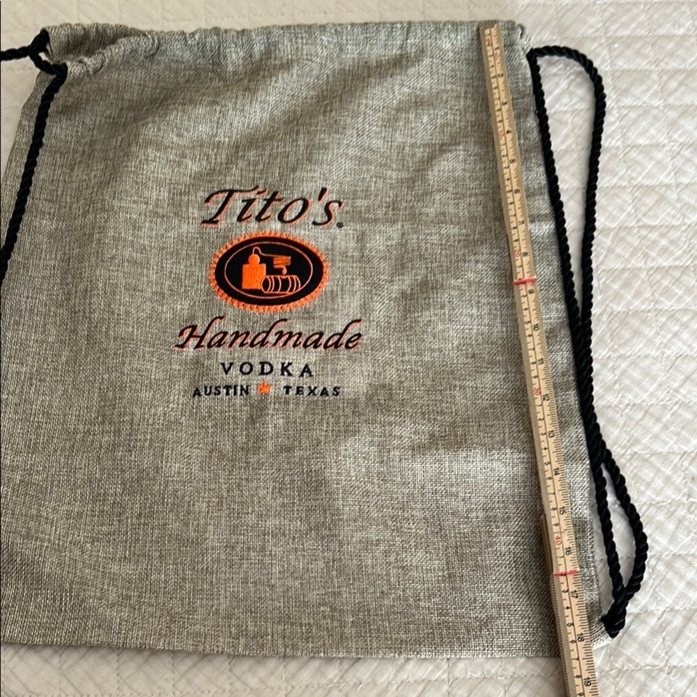 Tito's Vodka Drawstring Knapsack Backpack Bag - B… - image 4
